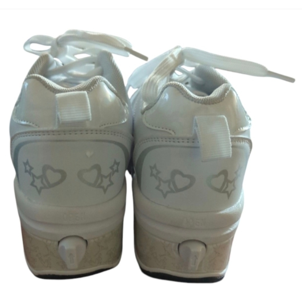 Unisex White Silver Roller Skate Shoes WMS Size EUR 37 US 7 Eqv to Youth Sz 5 - Picture 13 of 16